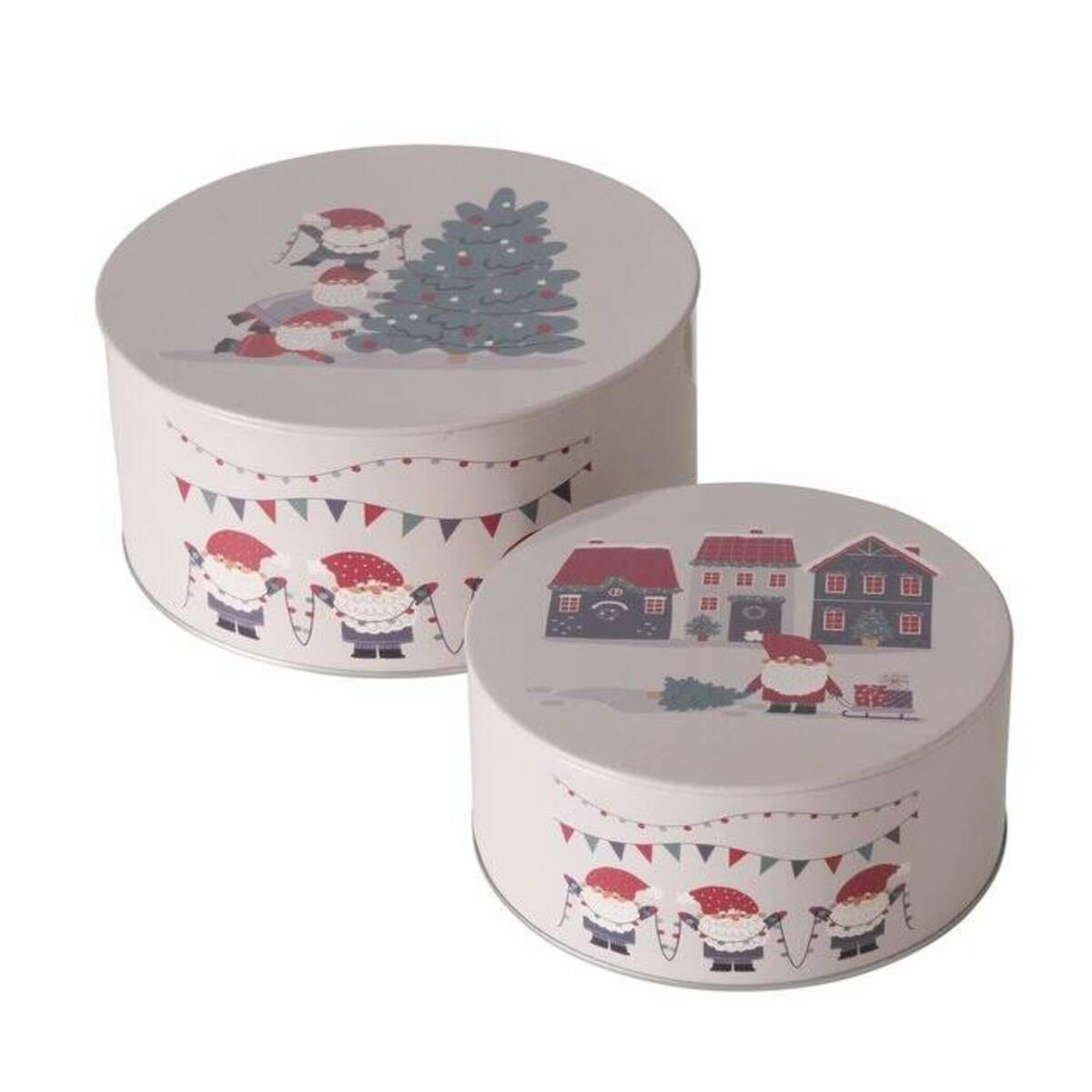 DOSEN Monti Ø 16-20 cm 2er-Set - Beige, Metall (20/9.5/20cm) - Boltze Home