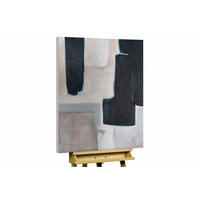 ACRYLBILD HANDGEMALT 75/100 cm - Beige/Schwarz, Holz/Textil (2/100cm) - KUNSTLOFT