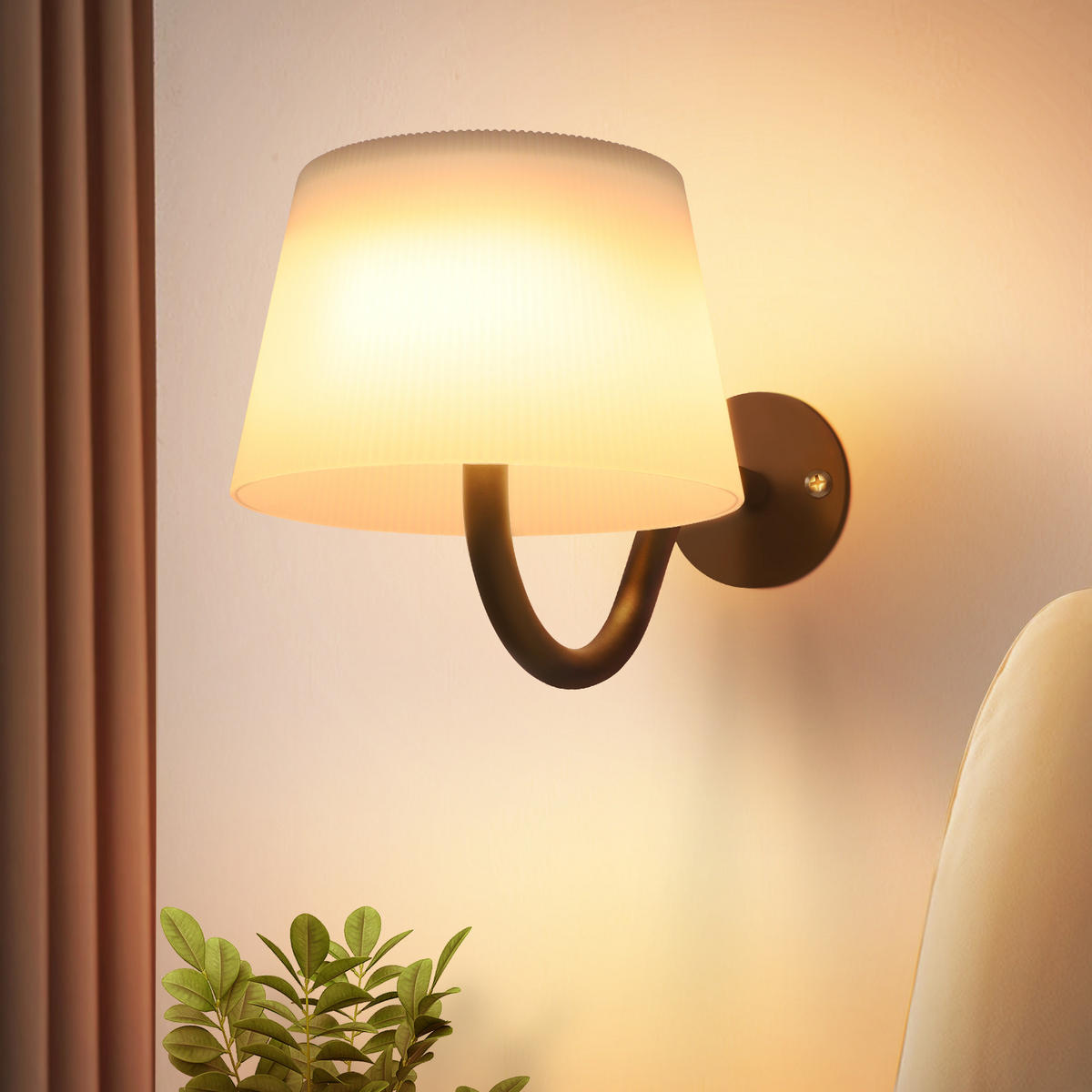 LED-WANDLEUCHTE Radiating 18/13/13 cm - Schwarz, Metall (13/13/18cm) - ZMH