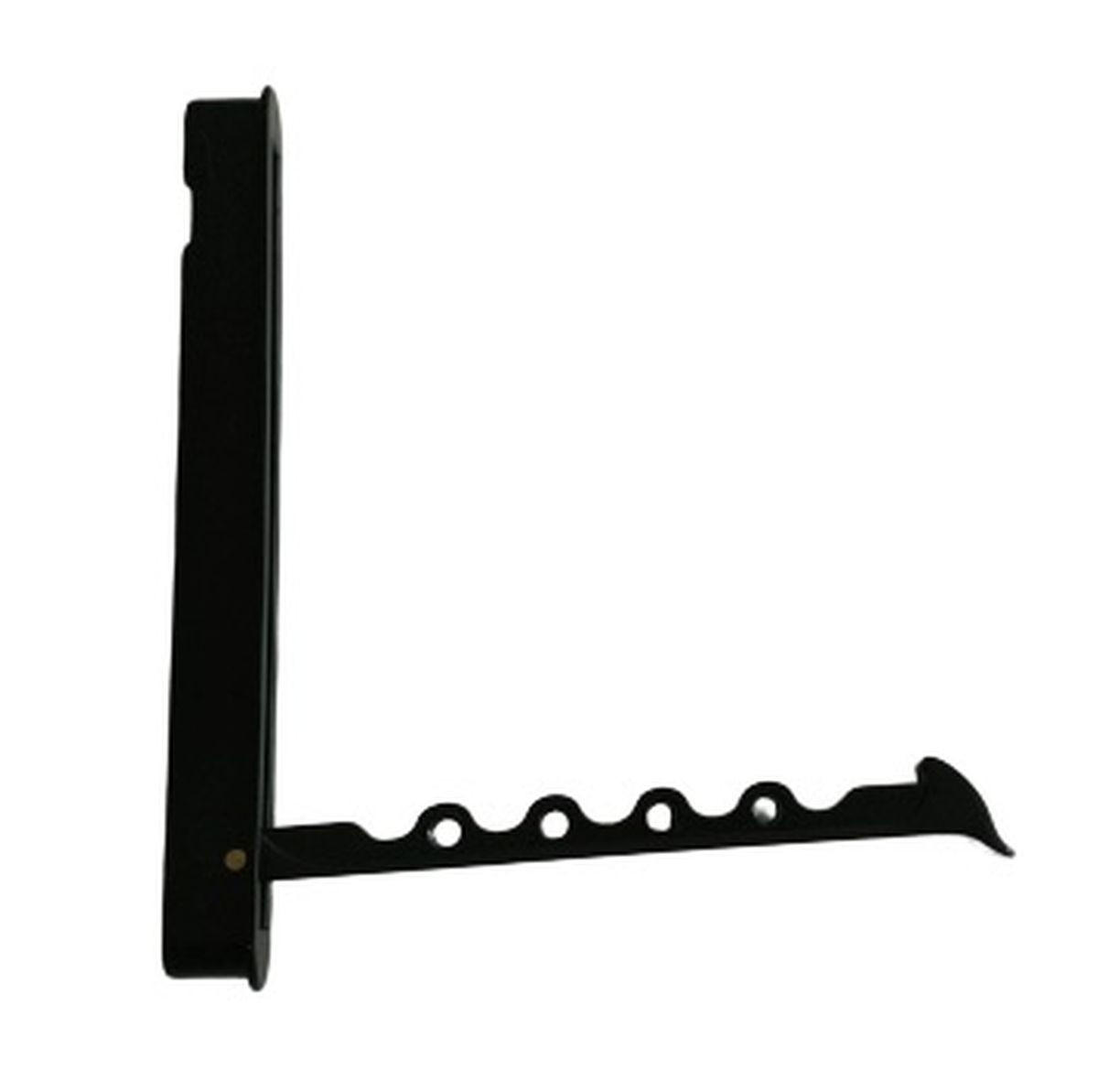 GARDEROBENHAKEN klappbar Klapphaken schwarz Kleiderhaken Wand ohne Silikonring - Schwarz, Metall (1.6/14/11cm) - Livingpoint24