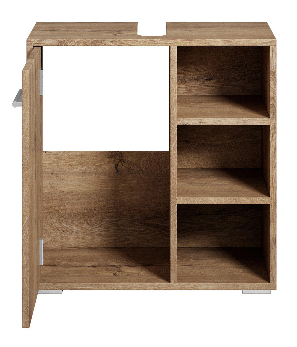 OMARICA POD UMIVALNIK Neptunus 1 vrata rjavi hrast - 60 x 30 x 60 cm - barve hrasta/rjava, les (60/60/28cm) - Badplaats