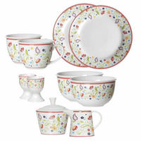 FRÜHSTÜCKSSERVICE Shanti bunt 10er Set - Multicolor, Keramik (1/1/1cm) - Ritzenhoff Breker