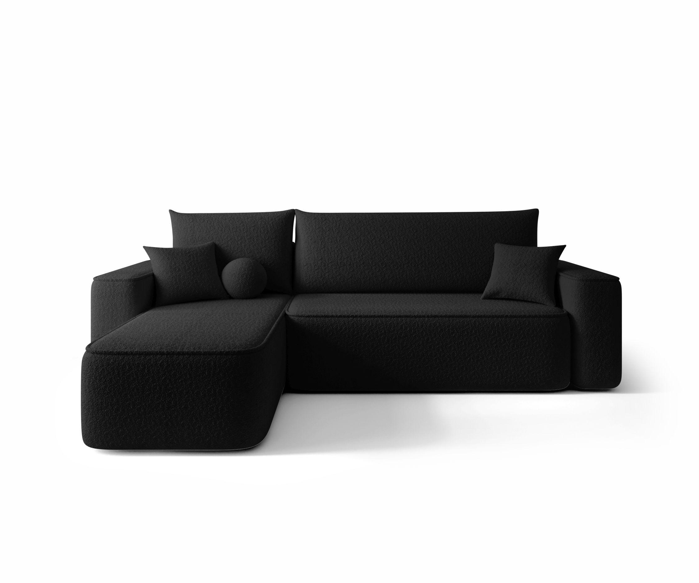 ECKSOFA mit Schlaffunktion SENNO Quelle 100 Links - Schwarz, Textil (250/150cm) - Bedante