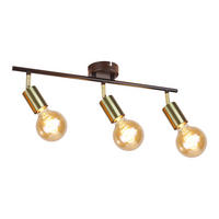 STRAHLER Nixie 3-flammig 52/4/12 cm - Goldfarben, Metall (52/4/12cm) - Nettlife