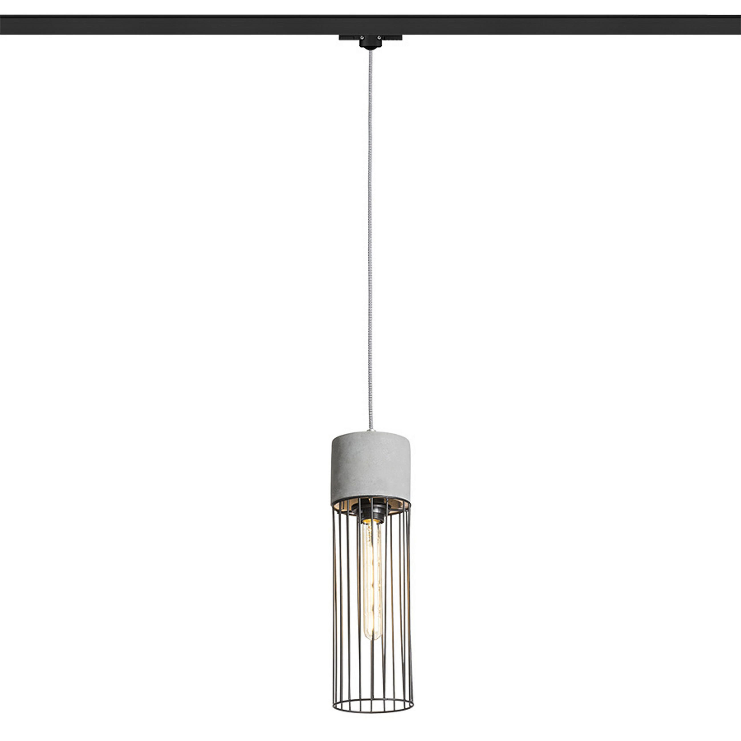 DECKENLEUCHTE BURTON Beton 11 W - Schwarz, Metall (30/30/20cm) - Rendl