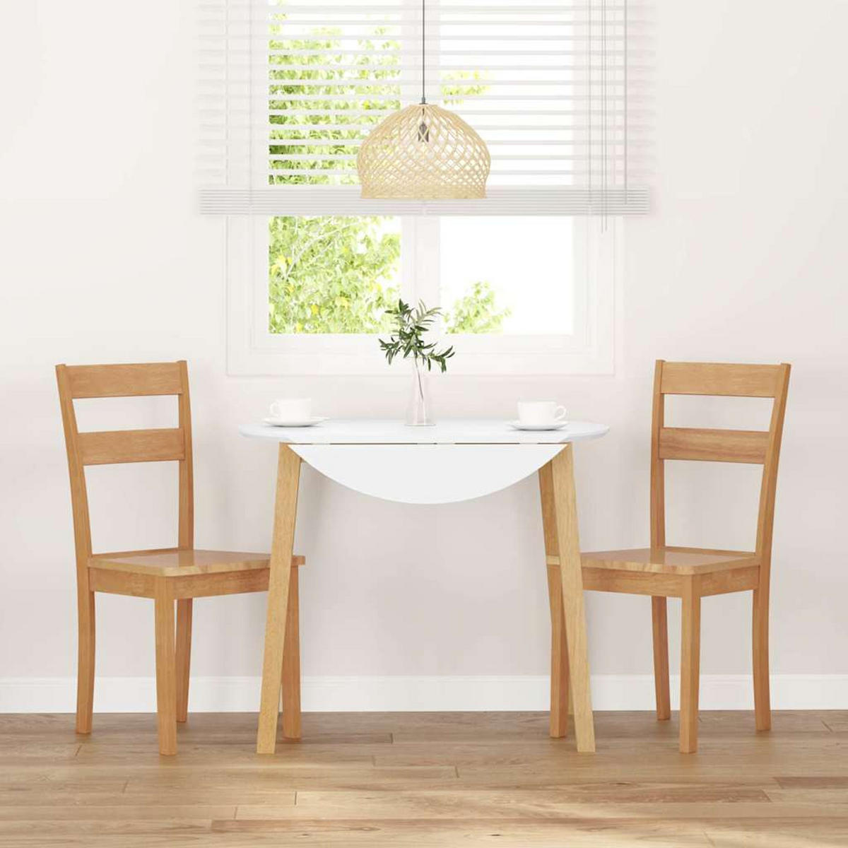 STUHL-SET 2 Stk Kranzhain 40/89/48 cm - Braun, Holz (40/89/48cm) - ZMH