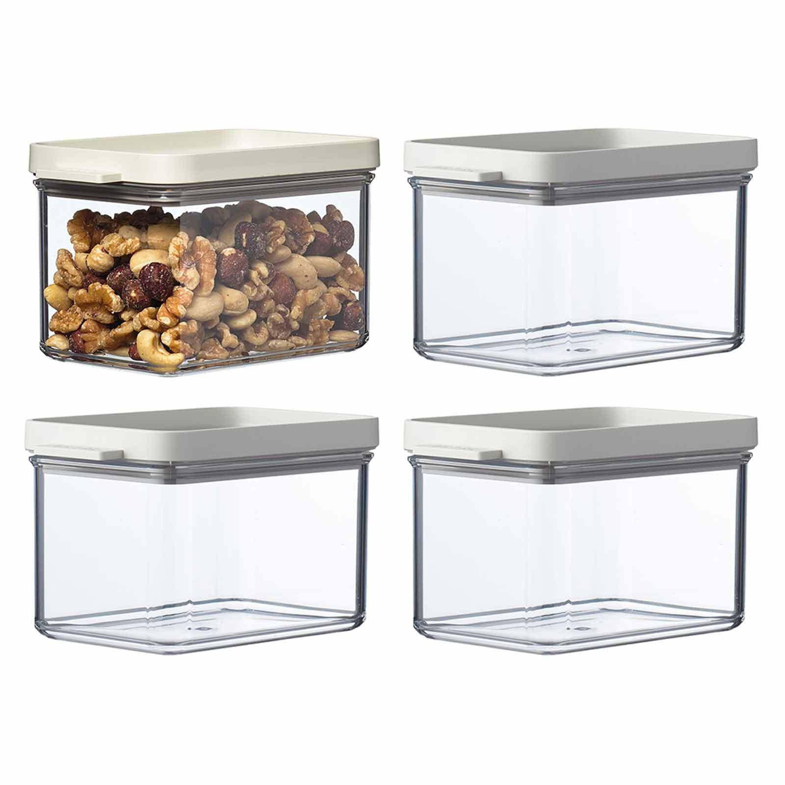 VORRATSDOSEN OMNIA Nordic White 700 ml 4er Set - Weiß, Kunststoff (9.4/9.2/14.5cm) - Mepal