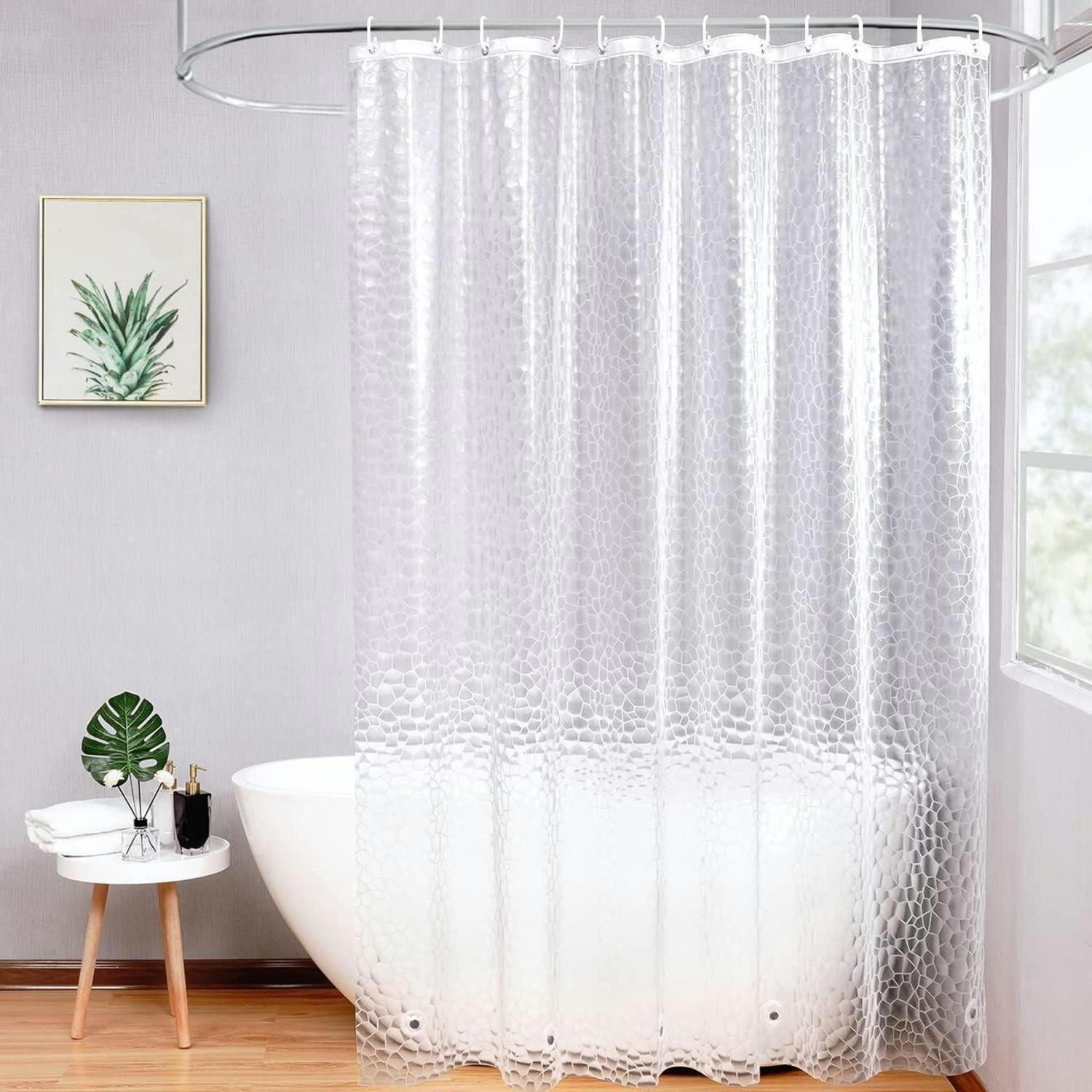 DUSCHVORHANG Transparent 240 x 200 cm - Transparent, Kunststoff (200/240cm)
