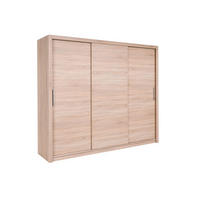 SCHIEBETÜRENSCHRANK - Kleiderschrank K002 250 - Sonoma Eiche - Sonoma Eiche, Holzwerkstoff (250/206/60cm) - Möblo