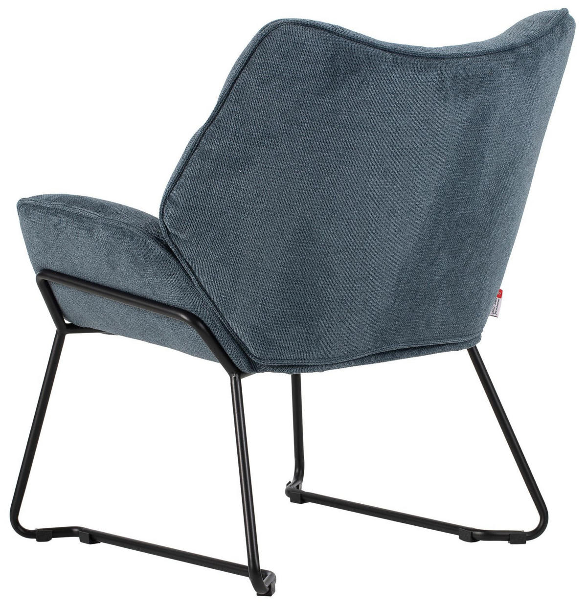 SESSEL Aliano - blau - Blau/Schwarz, Textil/Metall (67/76/73cm) - bene living