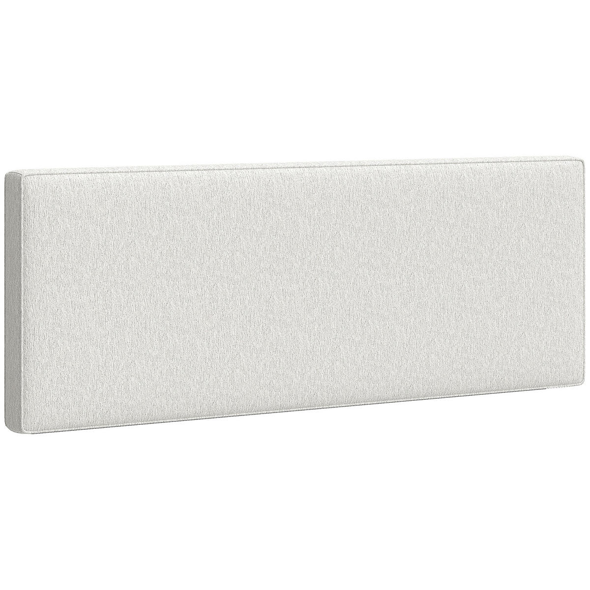WANDMONTIERTES KOPFTEIL DE-10839 gepolstert 160 cm Cremeweiß - Creme, Textil (10/60/160cm) - ComfortXL