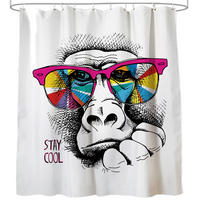 DUSCHVORHANG Stay Cool 180 x 200 cm - Weiß, Textil (180/200cm) - Sanilo