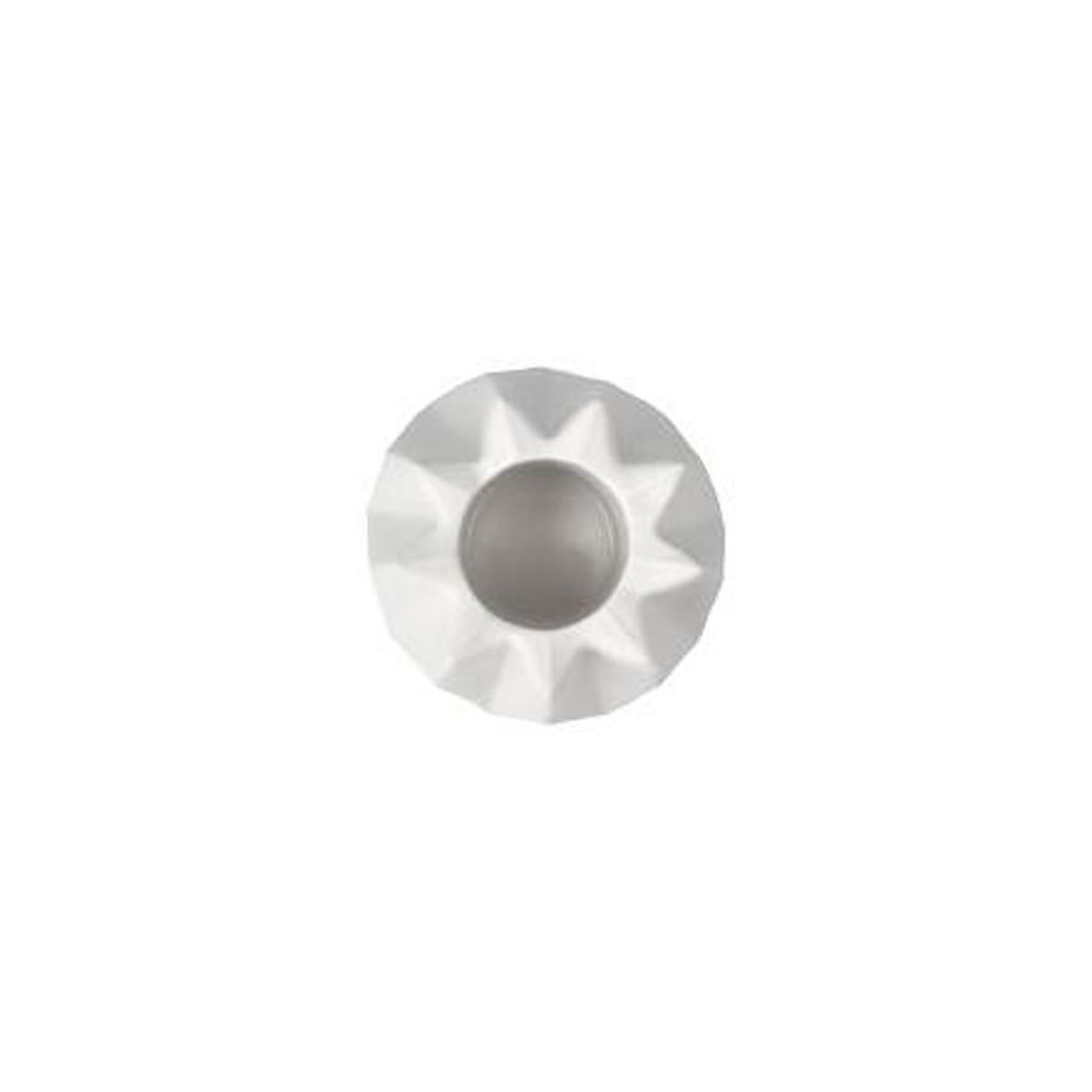 KERZENHALTER Polygono Star, Biskuitporzellan, Biskuit weiß, H 12.5 cm - Weiß, Keramik (6/12.5/6cm) - Goebel