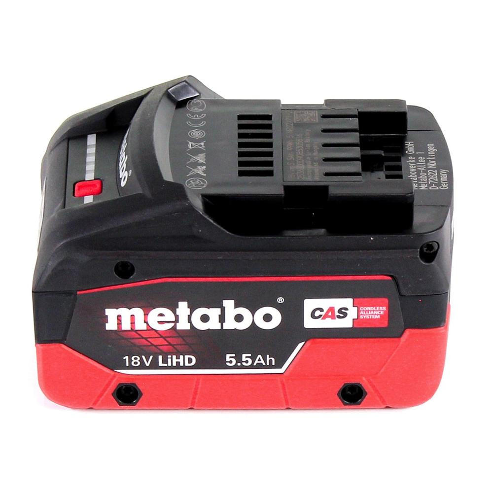 METABO LiHD Akkupack 18 V 5,5 Ah Li-Ion Akku ( 625368000 ) CAS System - Multicolor, Kunststoff (12/80/7cm) - Metabo