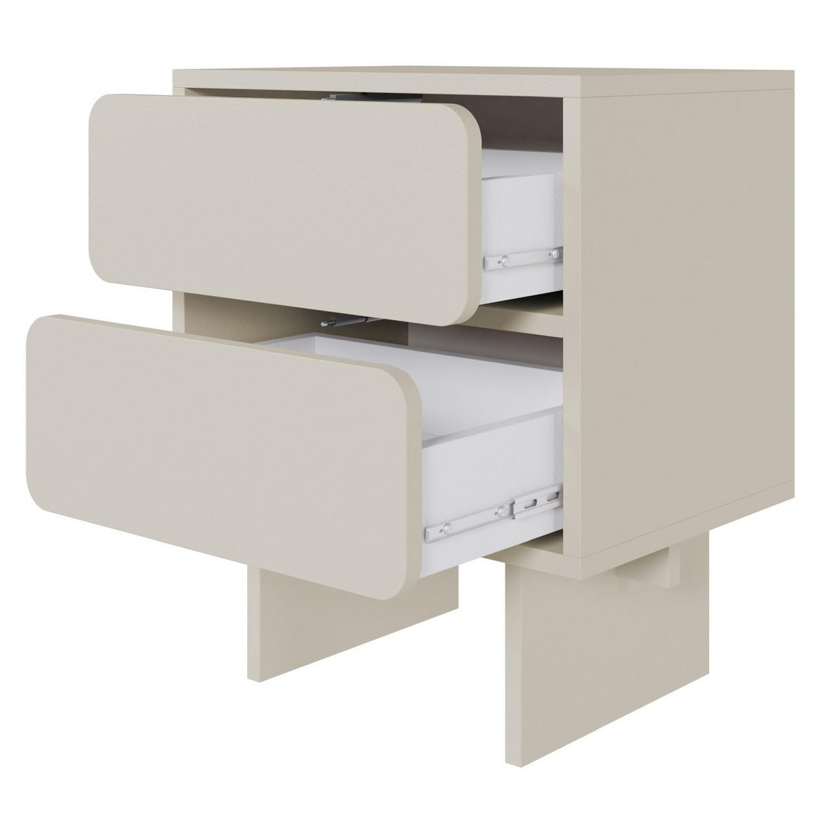 NACHTTISCH Wuwu Greige 50 cm - Taupe, Holzwerkstoff (49.6/56/35cm) - Selsey