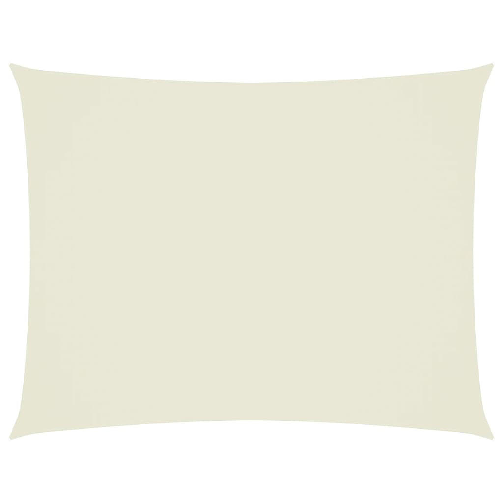 SONNENSEGEL Oxford-Gewebe Rechteckig 3/6 M Creme - Creme, Textil (300/600cm) - vidaXL