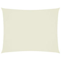 SONNENSEGEL Oxford-Gewebe Rechteckig 3/6 M Creme - Creme, Textil (300/600cm) - vidaXL