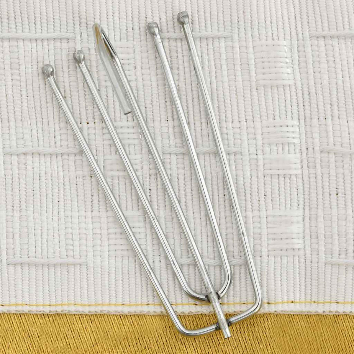 VERDUNKELUNGSVORHÄNGE Haken Leinenoptik 2 Stk. Gelb 140/225 Cm - Gelb, Textil (140/225/140cm) - vidaXL