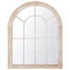 WANDSPIEGEL beige Fensteroptik 69/89 cm Embry - Beige, Metall (69/89/5cm) - Beliani