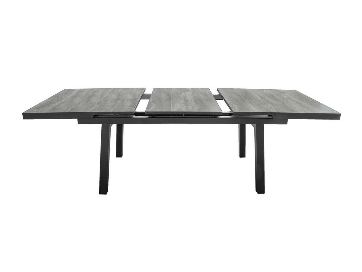 GARTENTISCH Darwin Aluminium ausziehbar 160-210/90/75 cm - Grau, Kunststoff (160/90/77cm) - Green Spirit