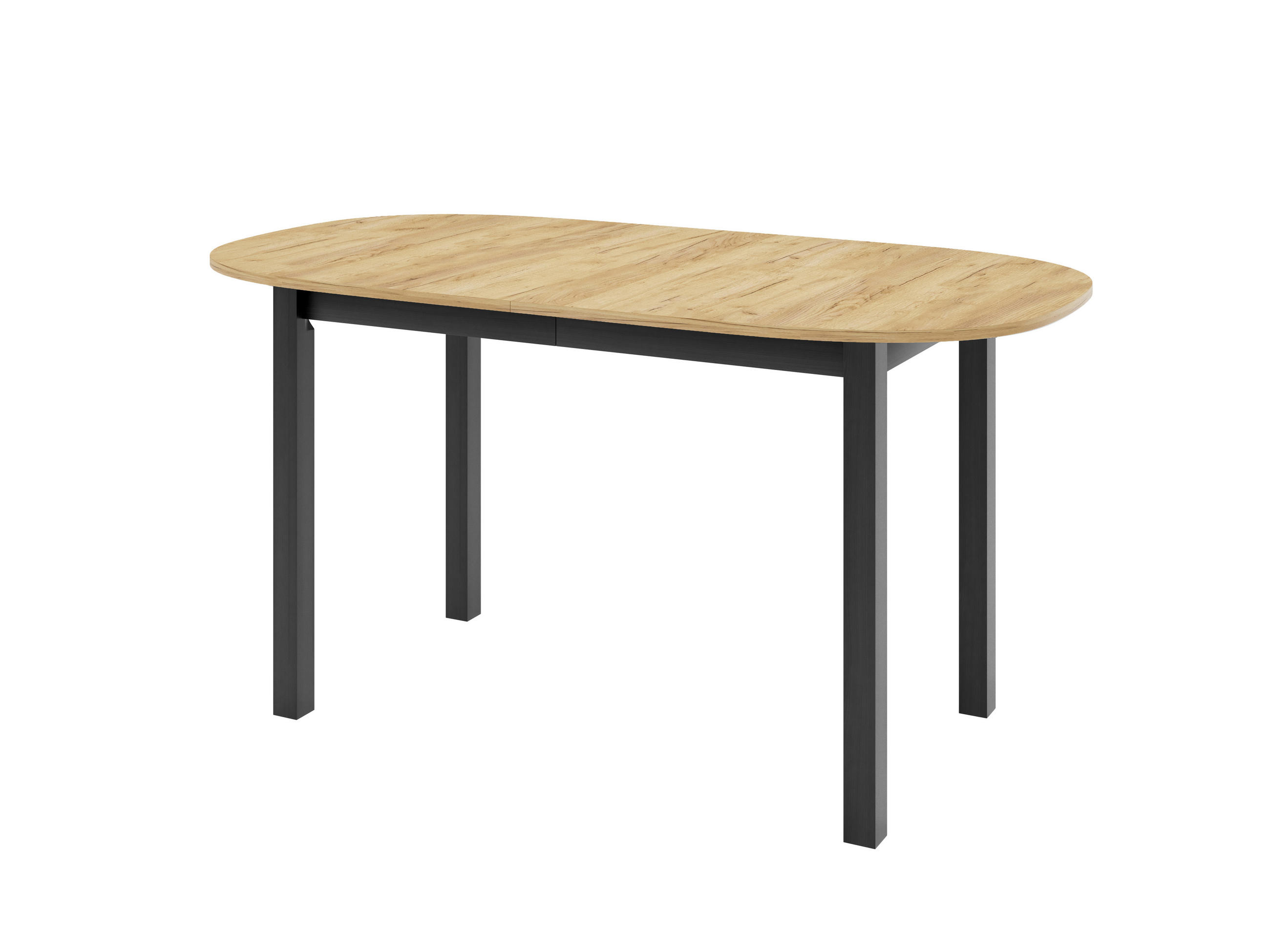 ESSTISCH VITO P Ausziehbar 150 - 190 / 80 x 77 cm - Goldfarben/Schwarz, Holz (150/80/77cm) - MASSENO