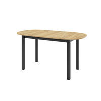 ESSTISCH VITO P Ausziehbar 150 - 190 / 80 x 77 cm - Goldfarben/Schwarz, Holz (150/80/77cm) - MASSENO