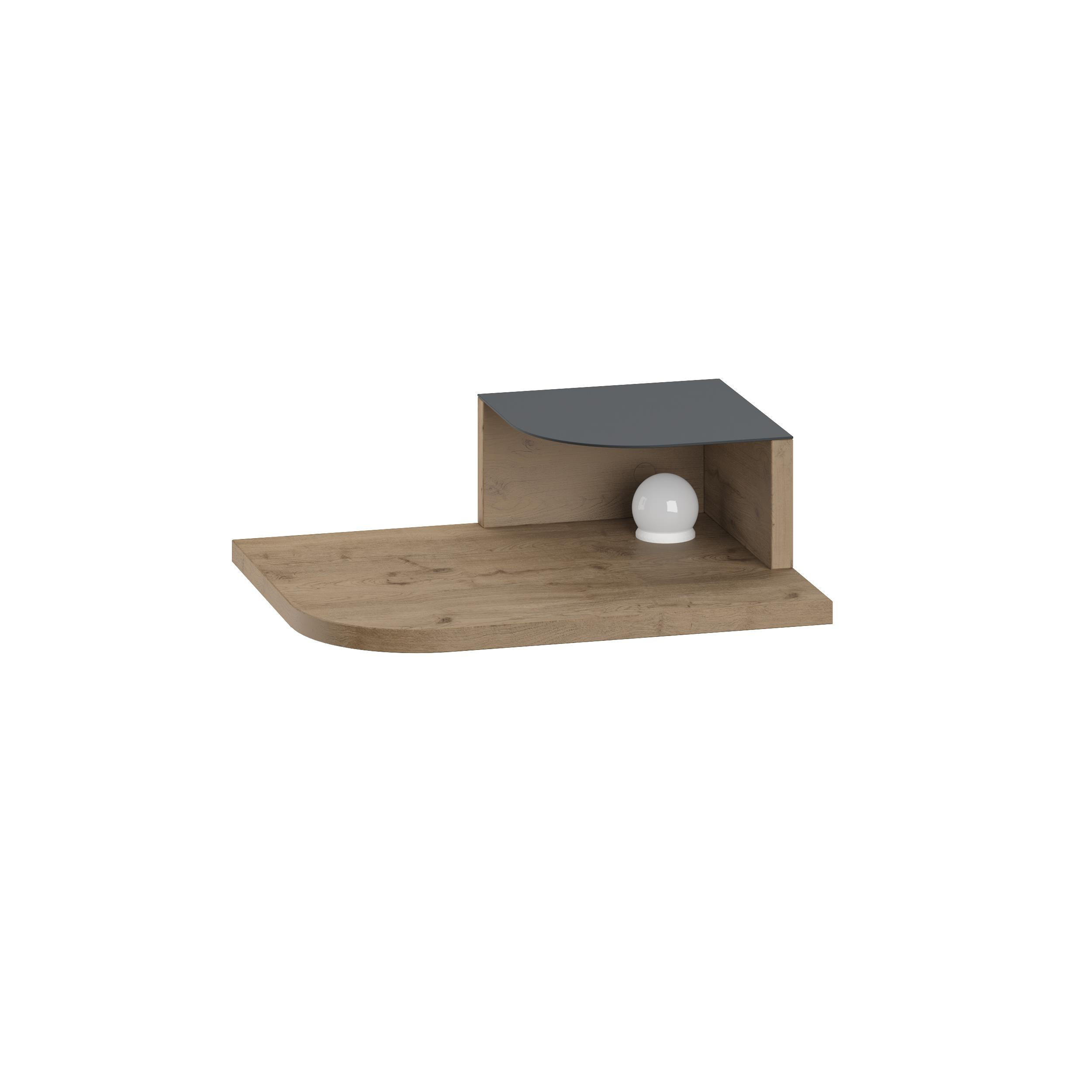 Decortie Nachttisch Natur 40x12x30 cm