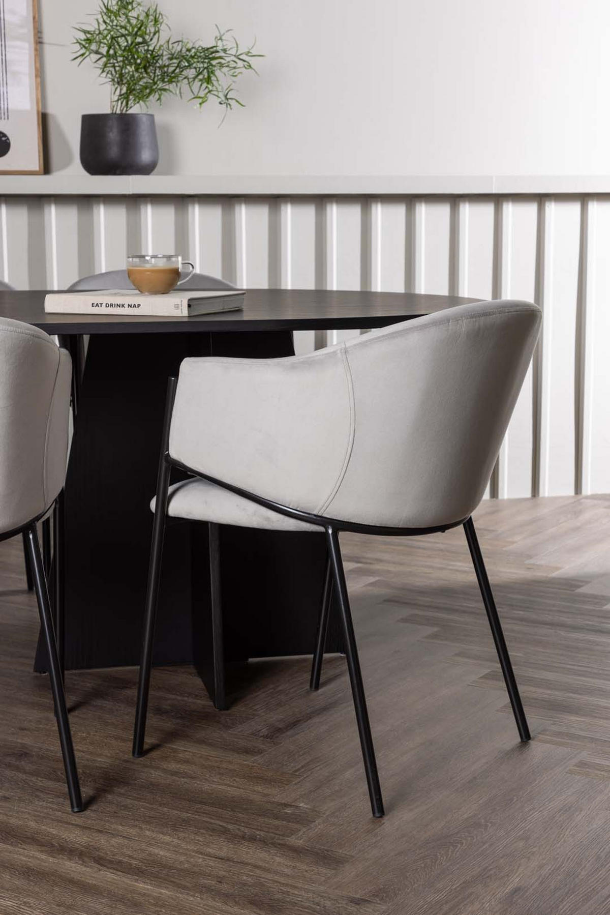 TISCHGRUPPE Schwarz - Schwarz, Holzwerkstoff (115/75/230cm) - ebuy24