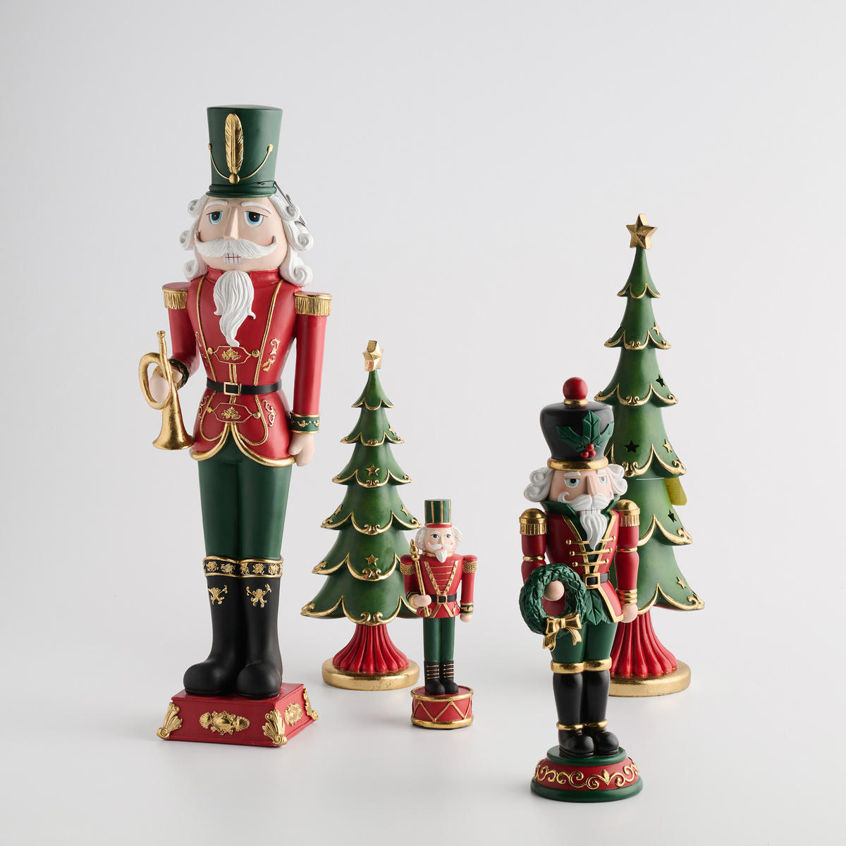 DEKOFIGUR Startree, Grün, 39.8 x 17 cm, Dekorative Weihnachtsdeko - Grün, Kunststoff (17/39.8/17cm) - home&you