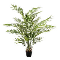 KUNSTBAUM Künstliche Goldfruchtpalme - Eva 130 cm - Grün, Kunststoff (130cm) - aplanta