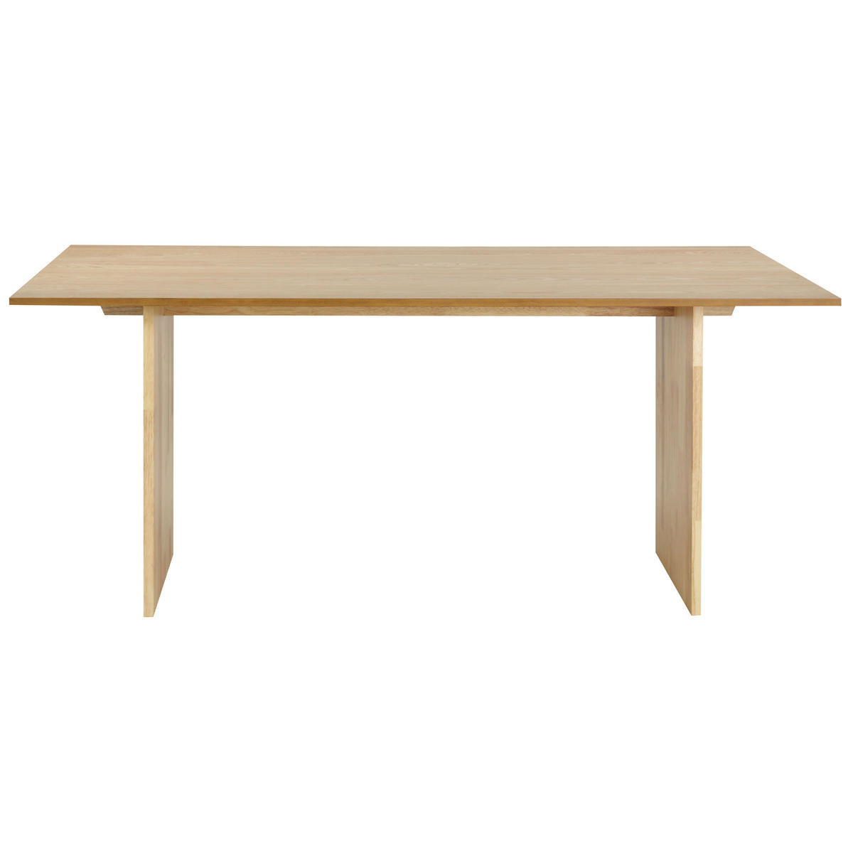 BLAGOVAONSKI STOL 180/90 cm svijetli drvo Moora - svijetlo smeđa, drvni materijal (180/90/75cm) - Beliani