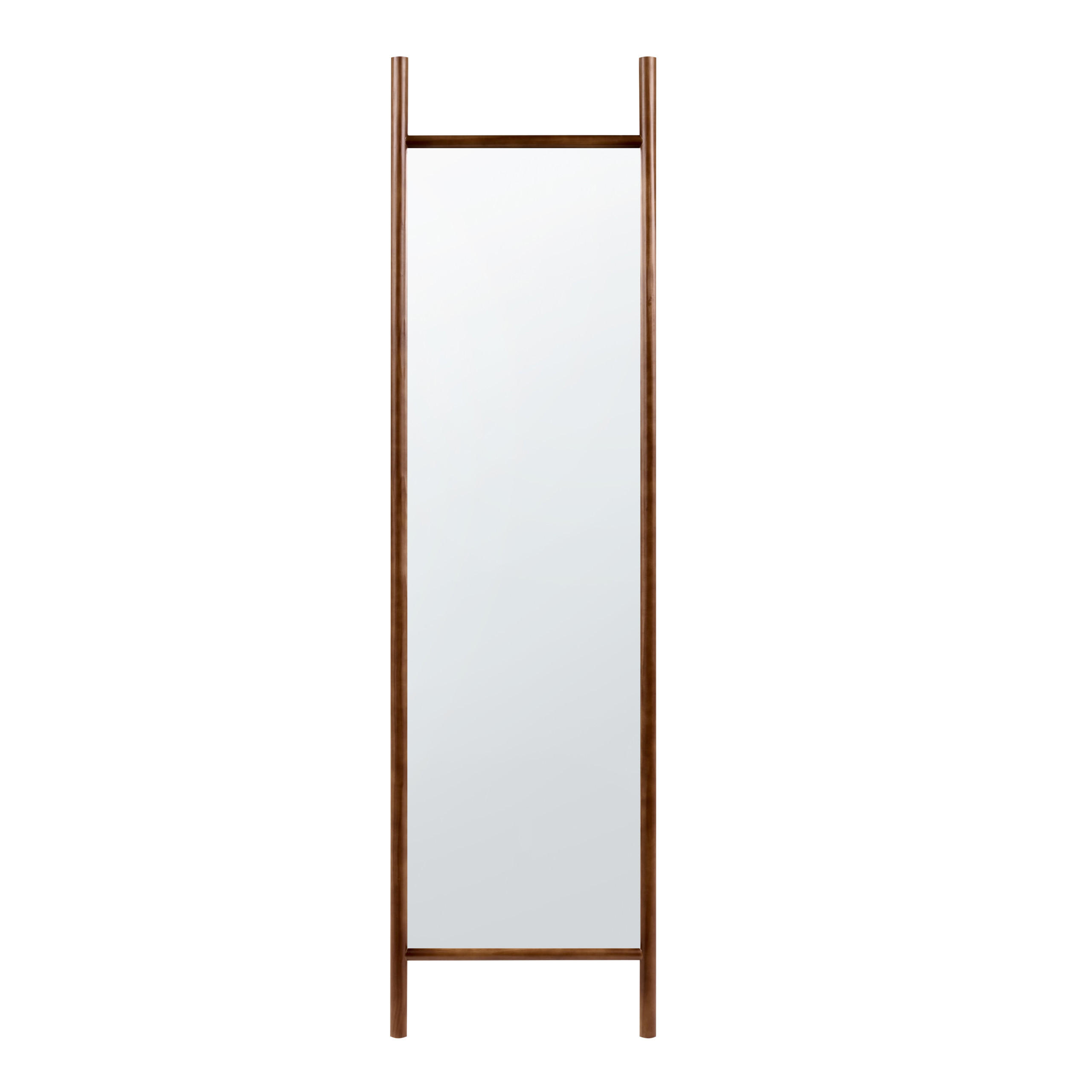 Beliani Wandspiegel Braun 52x190x3 cm