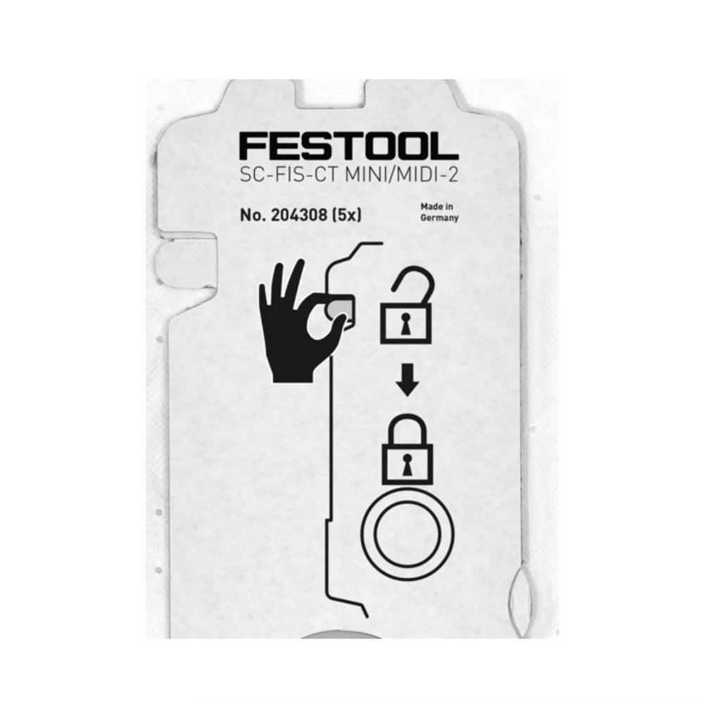 SELFCLEAN Filtersack SC-FIS-CT MINI/MIDI-2/5 - Multicolor, Kunststoff (365/290/85cm) - Festool
