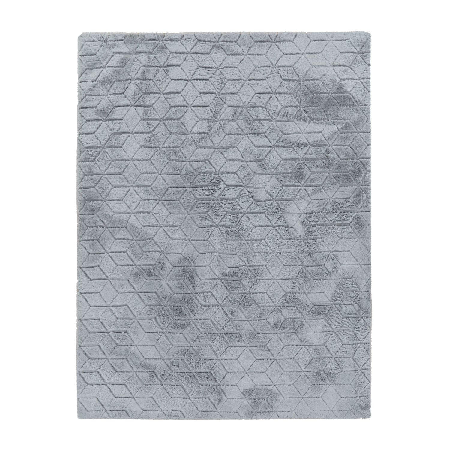 HOCHFLORTEPPICH Skandinavisch Grau 60 x 100 cm - Grau, Kunststoff (60/100cm) - TT Home