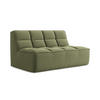 2-SITZER-SOFA Samt Stoff Grün - Schwarz/Olivgrün, Kunststoff/Textil (160/75/93cm) - Makamii