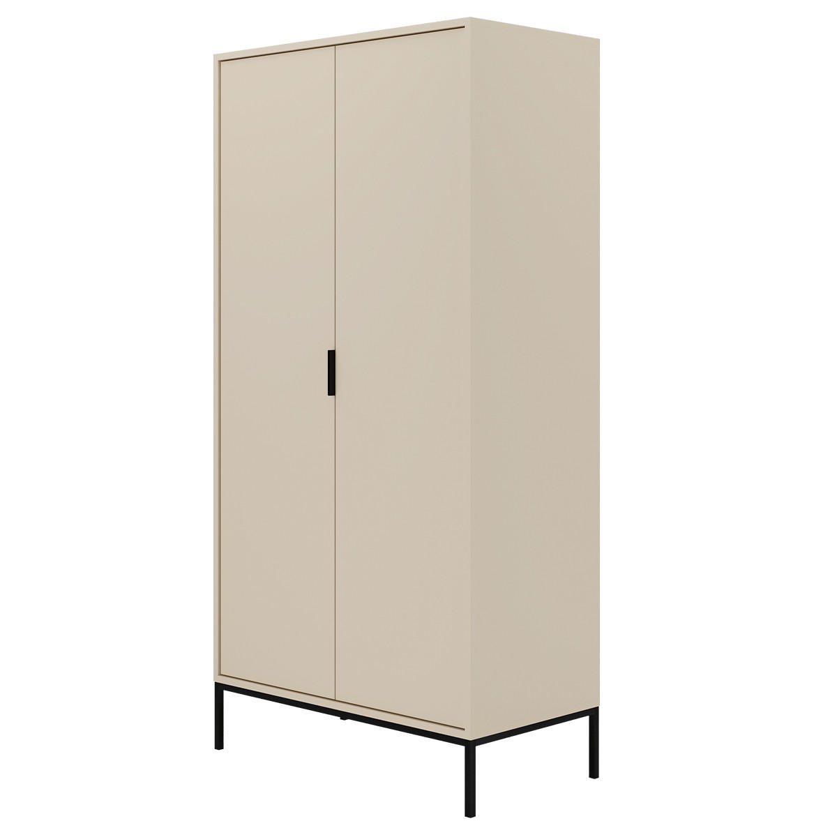 SKŘÍŇ 2DVEŘOVÁ Seattle Kašmír - béžová, kompozitní dřevo (100/205.4/55cm) - Petits-meubles