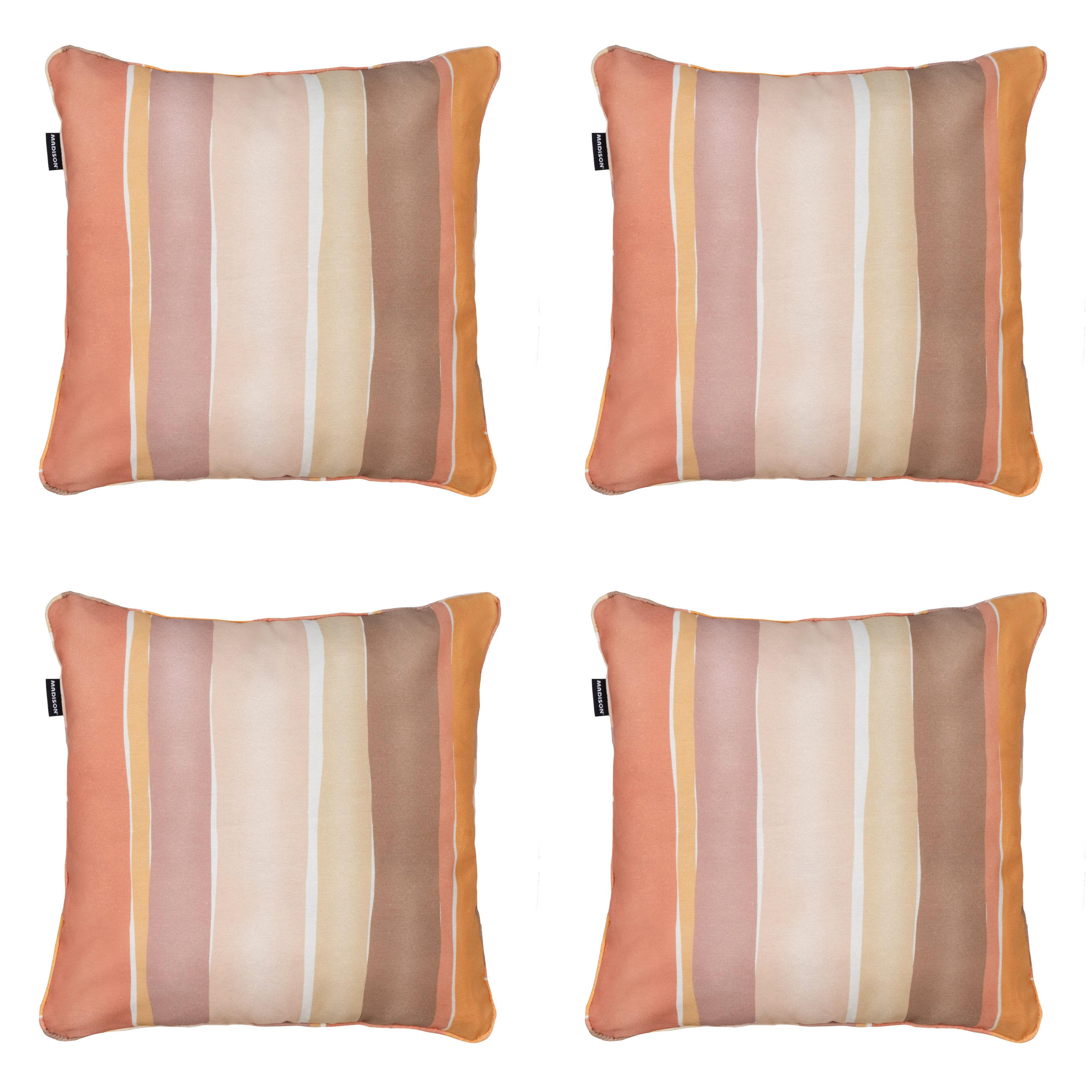 DEKORATIONSKISSEN Nox - Mehrfarbig - 50/50/10 cm - 4er-Set - Multicolor, Textil (50/50cm) - Madison