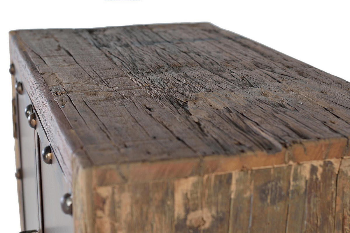 SIDEBOARD aus recyceltem Holz und Metall - Braun, Holz (40/120/75cm) - Giner y Colomer