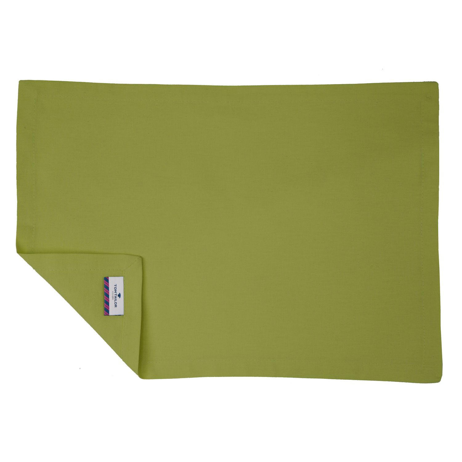 TISCH-SET 6 TEILIG DOVE - Olivgrün, Textil (35/50cm) - Tom Tailor