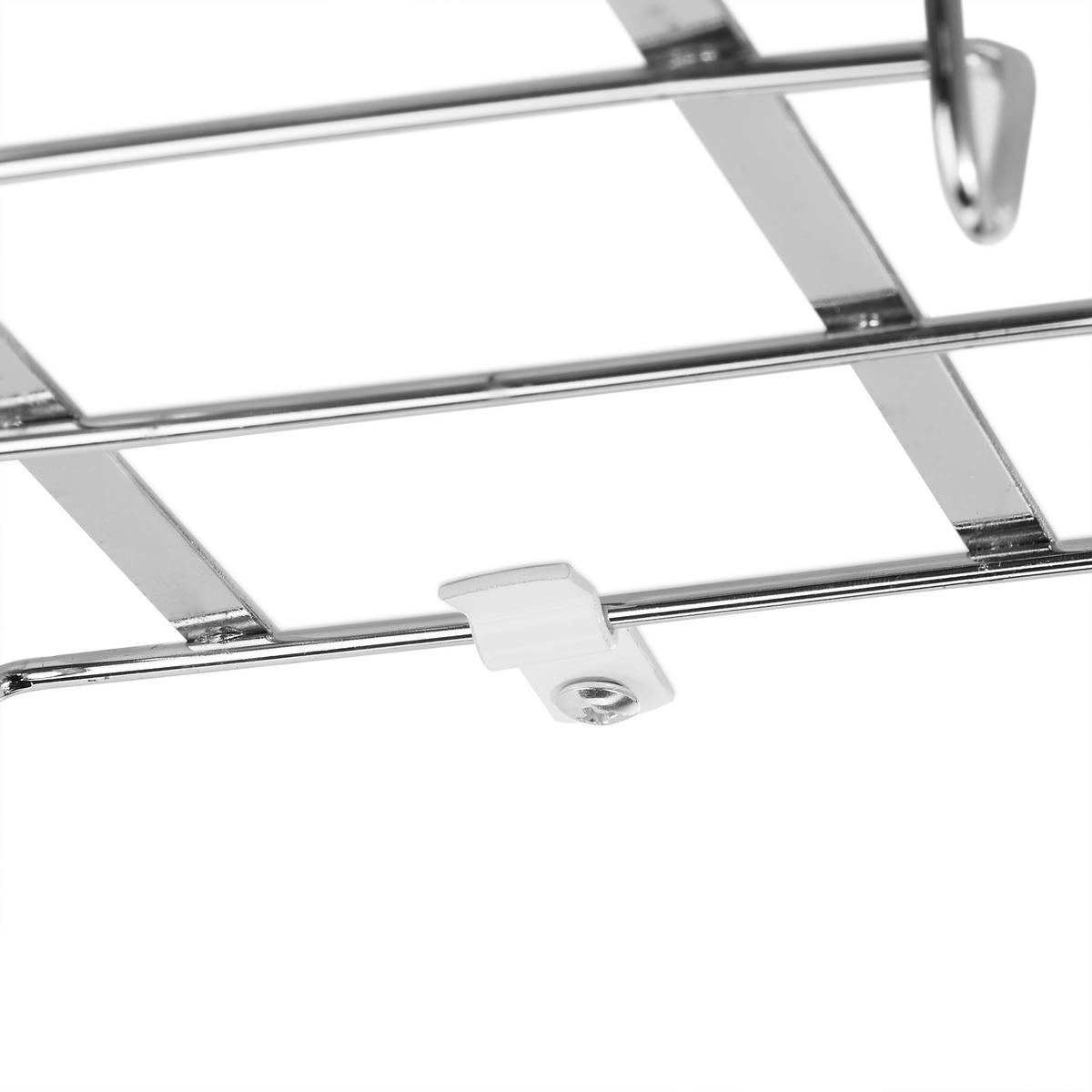 TASSENHALTER - Silberfarben, Metall (14/6/28cm) - Relaxdays