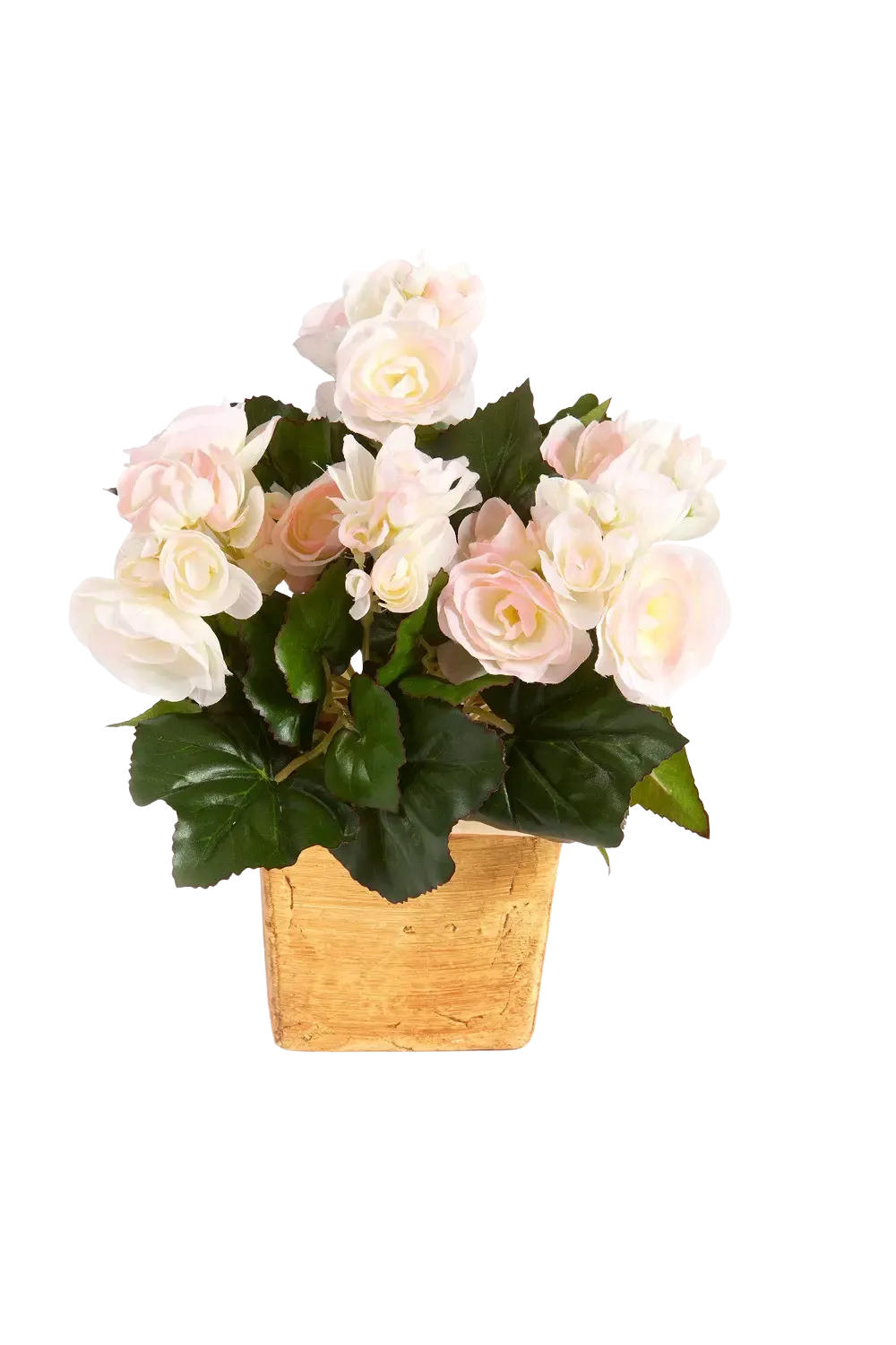 KUNSTPFLANZE Künstliche Begonie - Steckpflanze - Tim 20 cm - Pink, Kunststoff (20cm) - aplanta