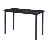 ESSTISCH Tammela - Schwarz, Holzwerkstoff/Metall (120/60/75cm) - [en.casa]