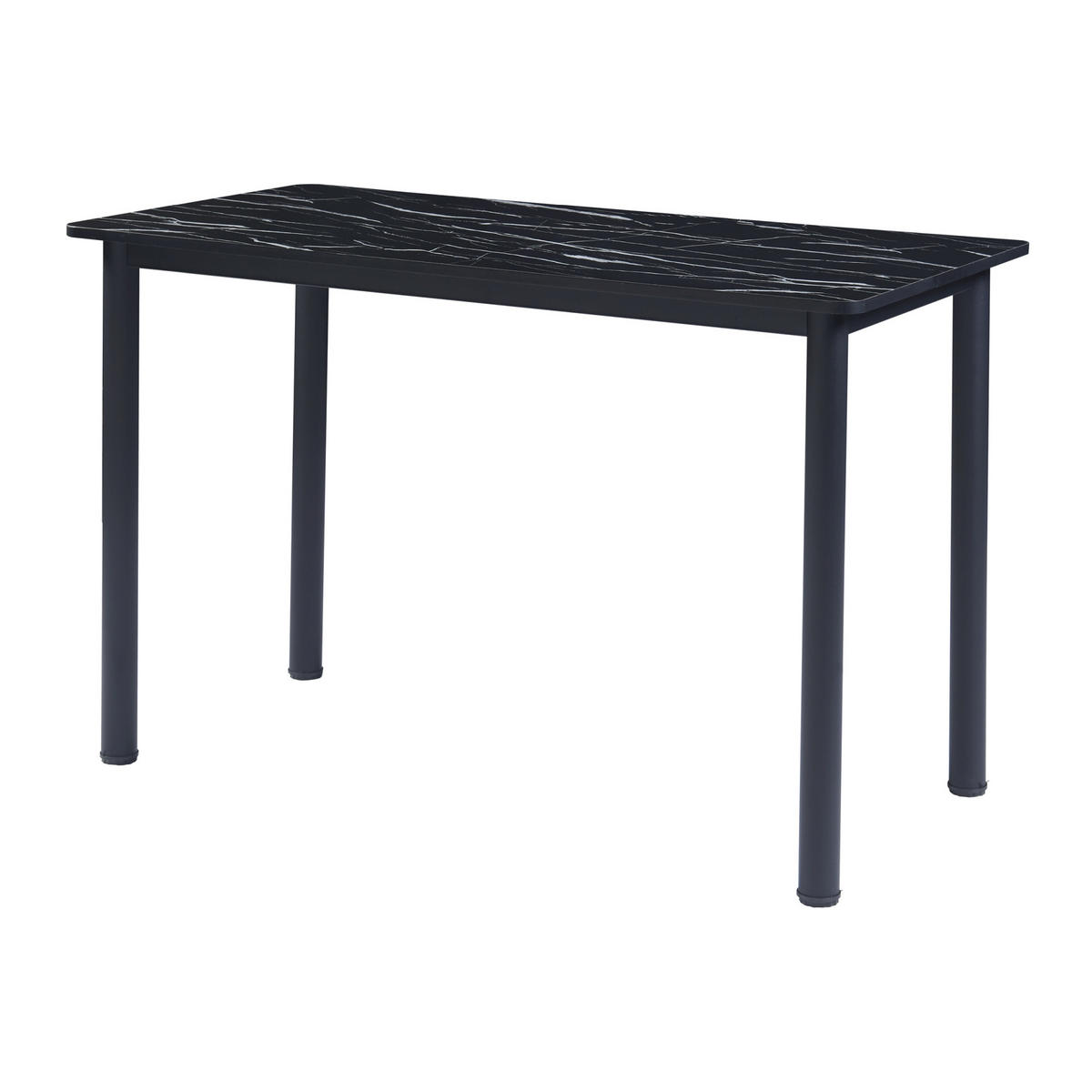 ESSTISCH Tammela - Schwarz, Holzwerkstoff/Metall (120/60/75cm) - [en.casa]