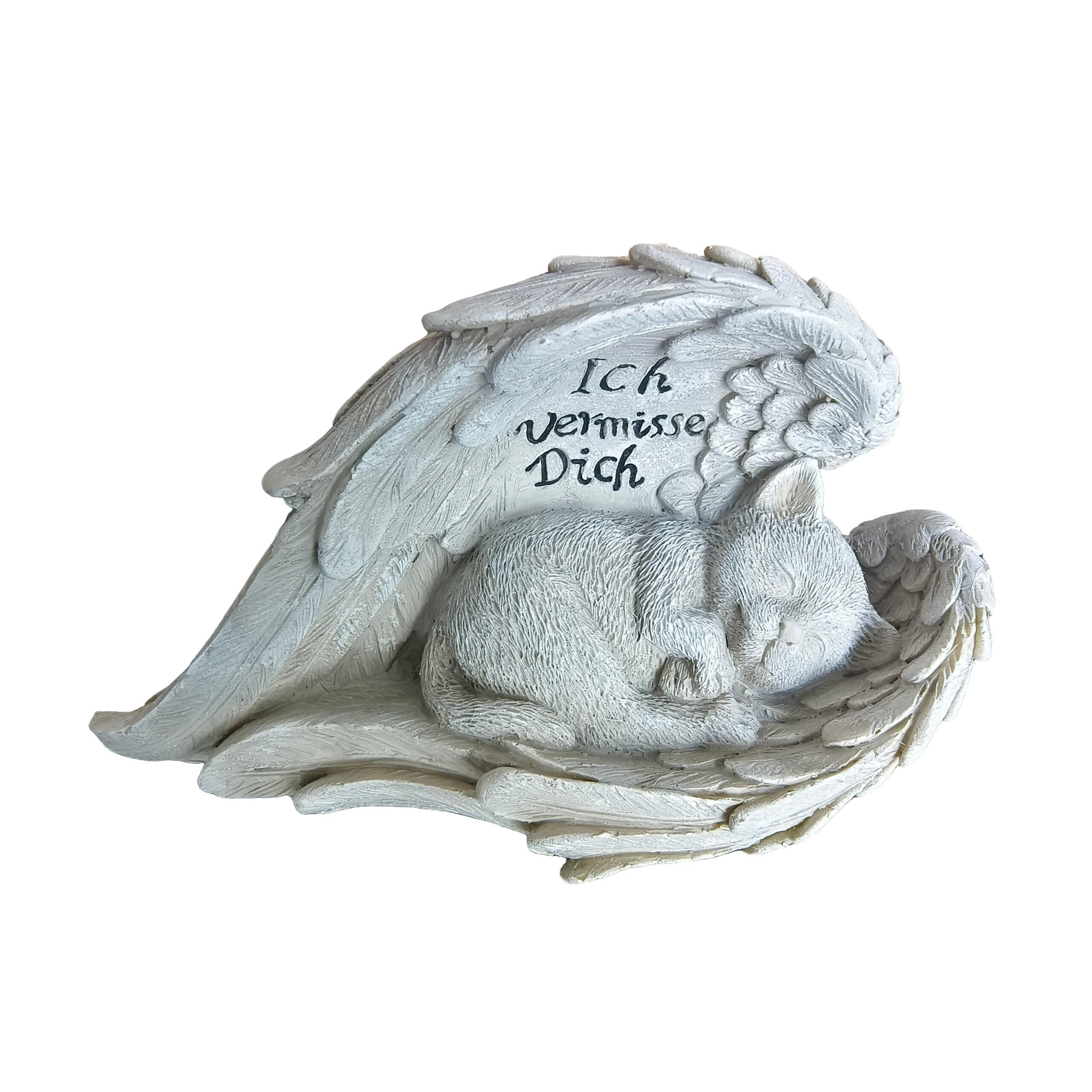 OKRAS za mačje grobove - krem, umetna masa (21/12/11cm) - Relaxdays