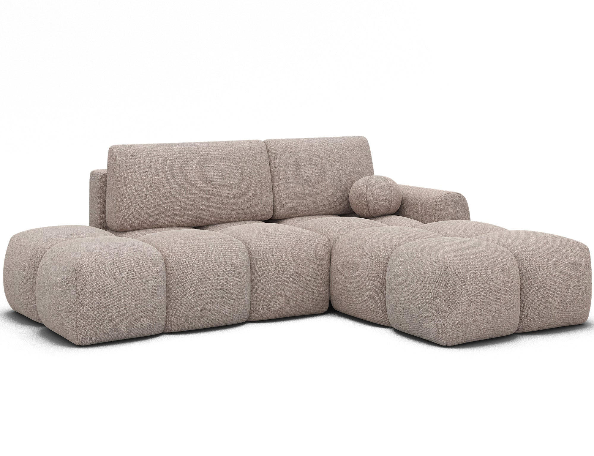 ECKSOFA VITTARIO mit Schlaffunktion & Bettkasten – Modernes L-Sofa 227 cm, inklusive Kissen - Braun, Kunststoff (227/95cm) - Wohnideebilder