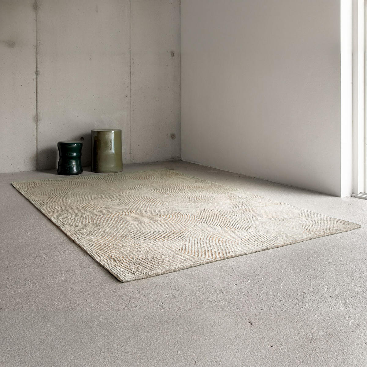 TEPPICH In-/Outdoor Flachgewebe HUSK Beige 170 x 240 cm - Beige, Textil (170/240cm) - Novatrend