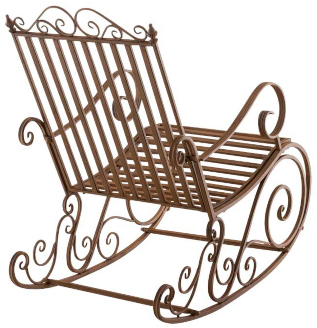 GARTENSCHAUKELSTUHL 2er Set Metall Braun - Braun, Metall (56/94/90cm) - CLP