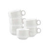 ESPRESSOTASSEN MIT HENKEL Sento Home Aura white 80 ml 6er Set - Weiß, Keramik (0.08L) - Seltmann Weiden