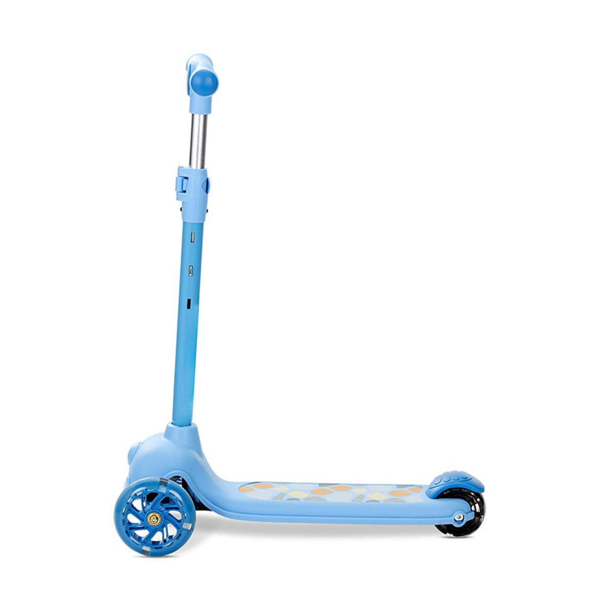 KINDERROLLER Jetster PU-Rollen blau ABEC-9 Lenker abnehmbar höhenverstellbar - Blau, Kunststoff (54/27/77cm) - Lorelli