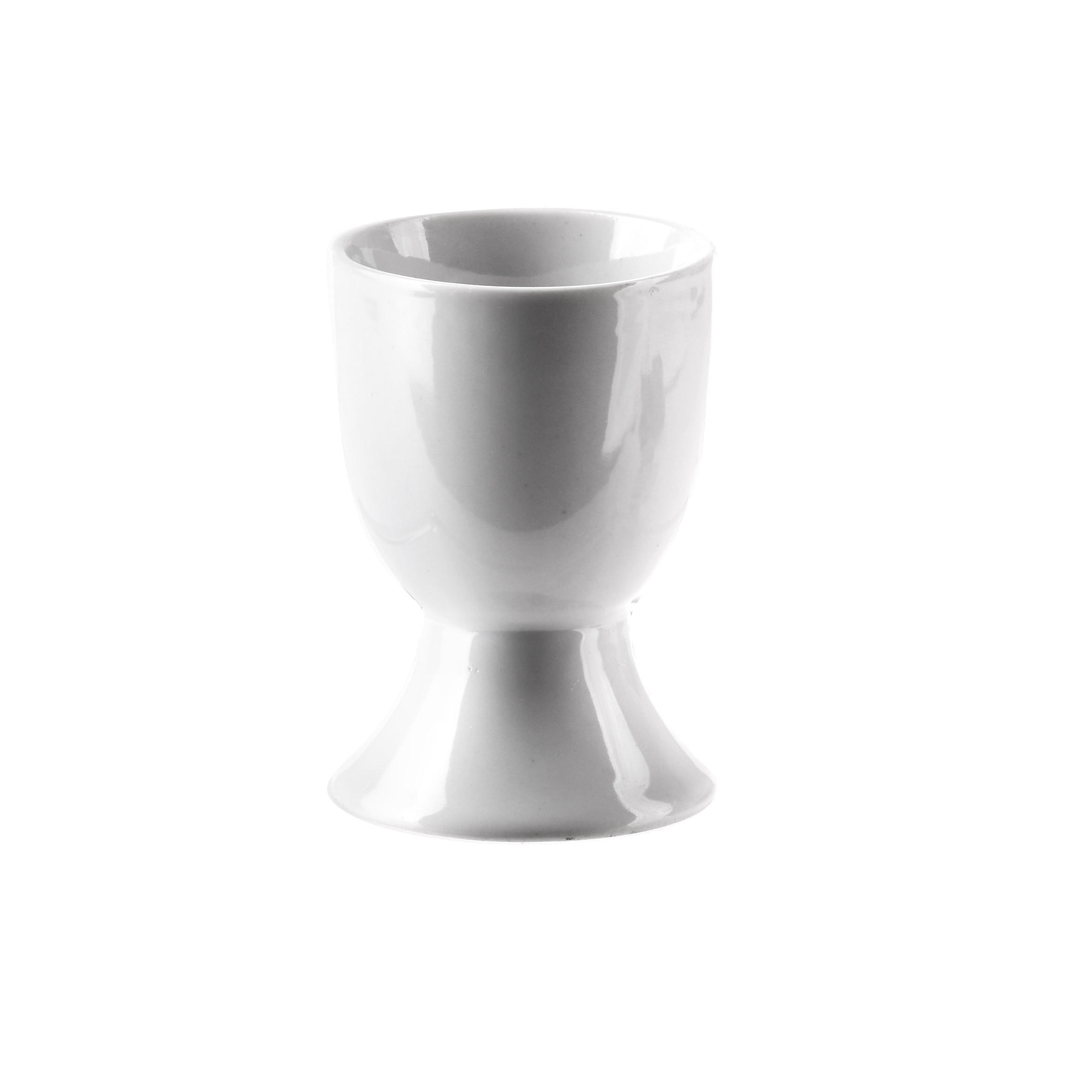 EIERBECHER Basic Weiß 6/6/7 cm Keramik - Weiß, Keramik (6/7/6cm) - Mondex